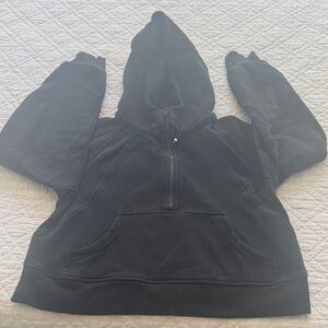 Scuba 1/2 zip crop xs/s Black Hooded Zip-Up Jacket
